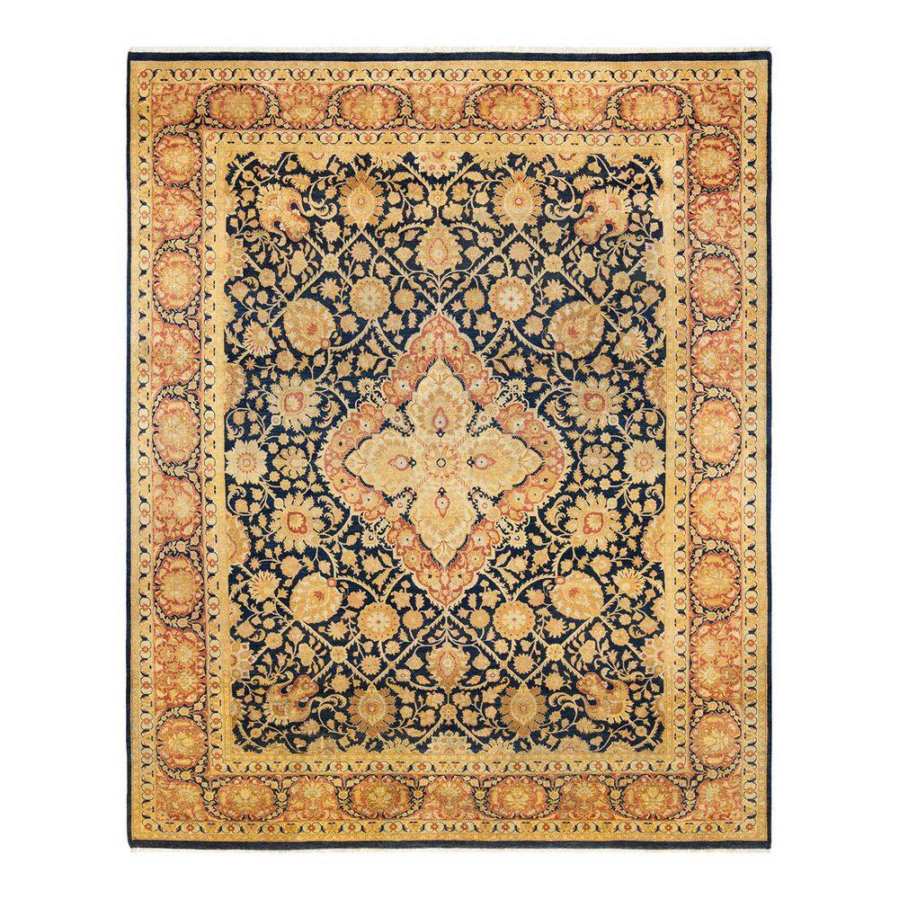 Mogul 8 ft. x 10 ft. Blue Oriental Wool Indoor Area Rug price history on PriceWatchPro