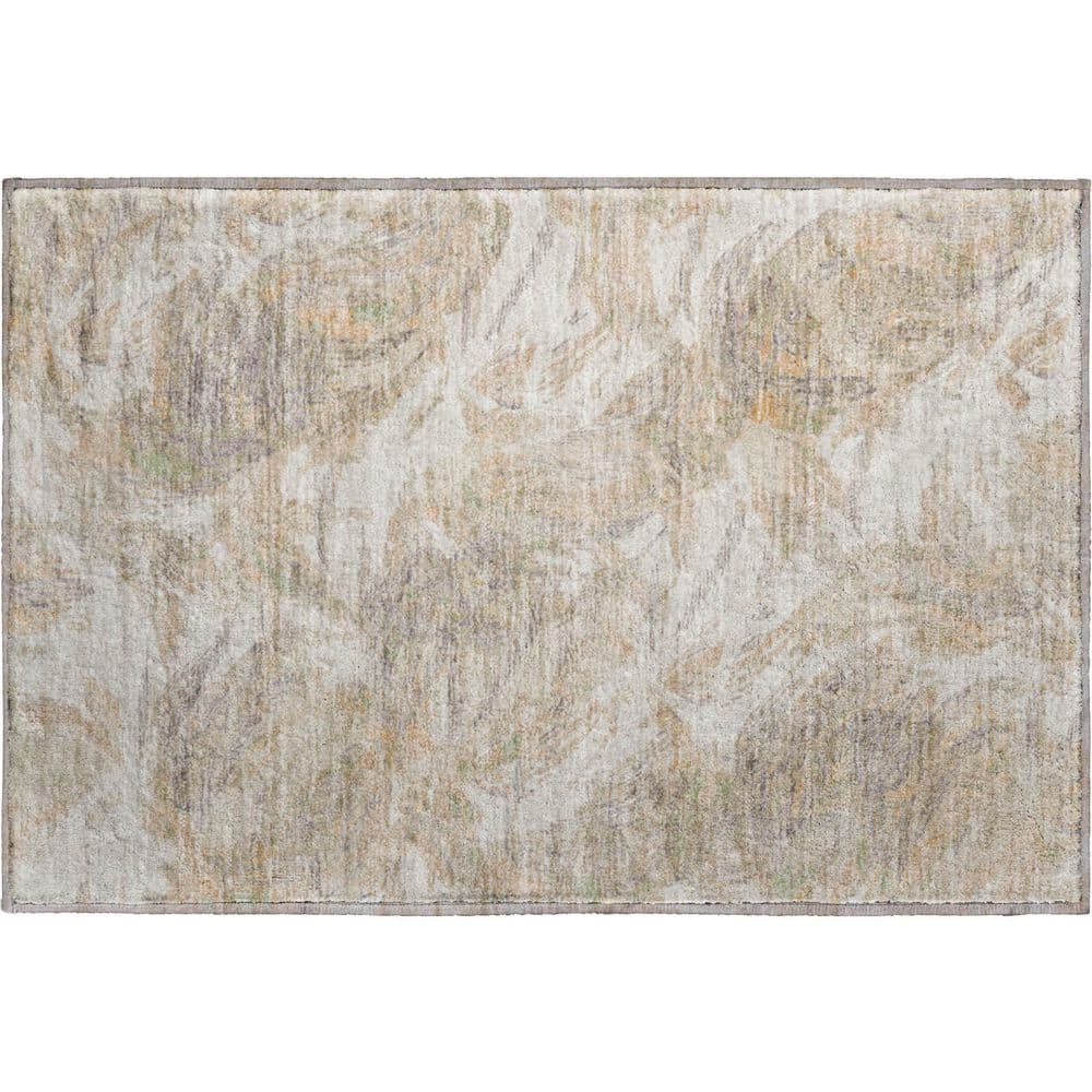 Mayfield Premium Machine Washable Abstract AMF2387 Khaki 2 ft. x 3 ft. Accent Rug price history on PriceWatchPro