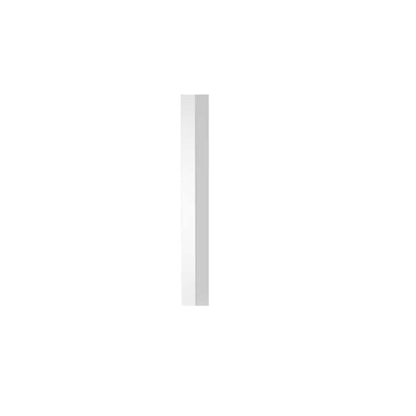 Pegatha 4 in. x 4 in. x 45 in. White Powder Coated Aluminum Post Sleeve For Wood Post