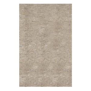 Grey 5 ft. x 7 ft. Rectangle Interior Dual Surface .22 in. Thickness Rug Pad
