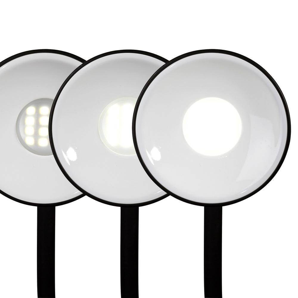 Black Adjustable LED Desk Lamp with Wireless Charging Base