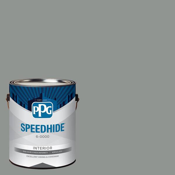 SPEEDHIDE 1 gal. PPG0994-6 Husky Gray Ultra Flat Interior Paint