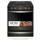 5.8 cu. ft. Smart Slide-In Gas Range with Air Fry, When Connected in Fingerprint Resistant Black Stainless