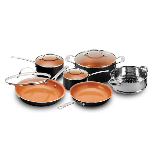 Gotham Steel 10-Pc. Stackable Pots And Pans Cookware Set With