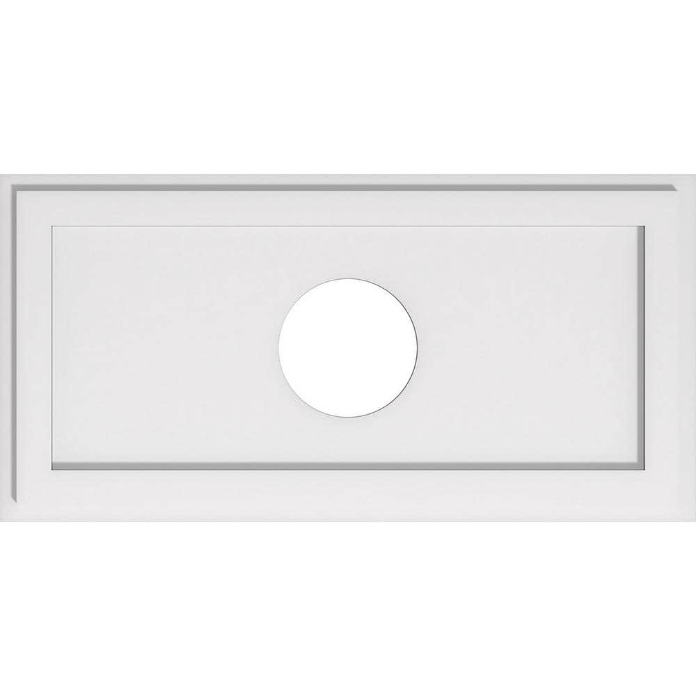 30 in. W x 15 in. H x 6 in. ID x 1 in. P Rectangle Architectural Grade PVC Contemporary Ceiling Medallion price history on PriceWatchPro