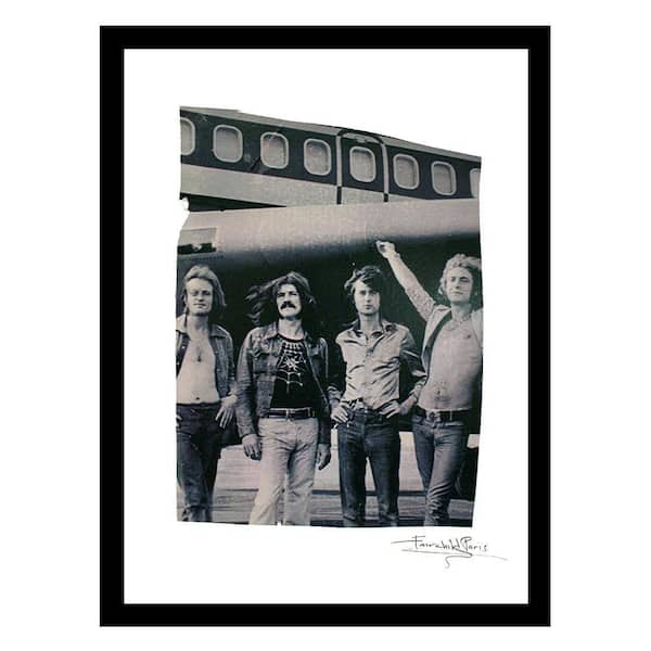 VENICE BEACH Collections Led Zeppelin Vintage by Fairchild Paris 1-Piece Framed Graphic Print Abstract Poster Art Print 18 in. x 14 in.
