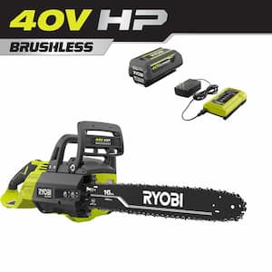 40V HP Brushless 16 in. Cordless Battery Chainsaw with 4.0 Ah Battery and Charger