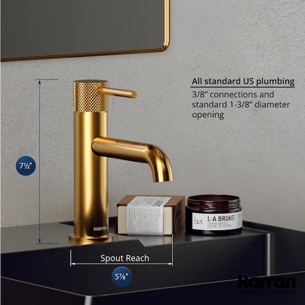 Karran Tryst Single-Handle Single-Hole Basin Bathroom Faucet with