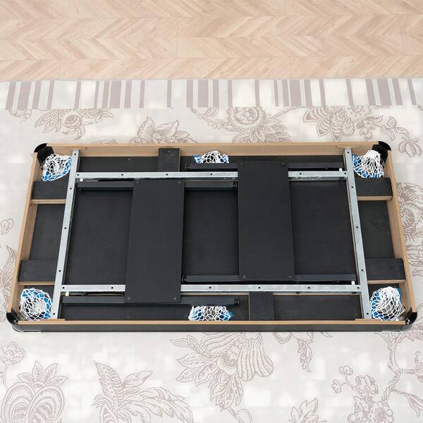 BTMWAY - 65.75 in. Green Portable Pool Table Game Billiard Table - Includes Full Set of Balls 1 Brush 1 Triangle Rack 2 Chalk