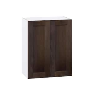 Lincoln Chestnut Solid Wood  Assembled Wall Kitchen Cabinet with 2 Full Height Doors (24 in. W x 30 in. H x 14 in. D)