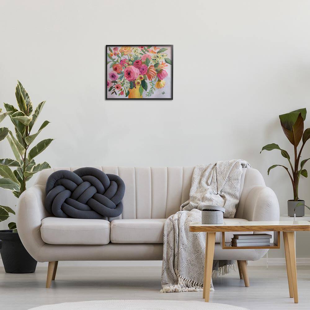 Assorted Flowers in Pink and Yellow by Suzanne Allard Black Framed Nature Giclee Art Print 16 in. x 20 in. price history on PriceWatchPro