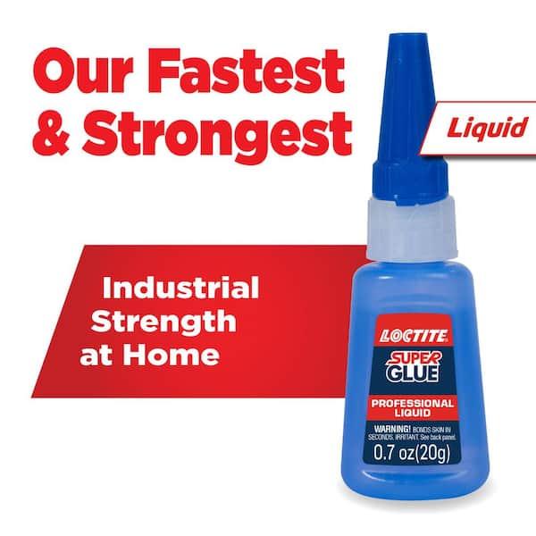 Super Glue 0.71 oz. Professional Liquid Clear Bottle (4 pack)