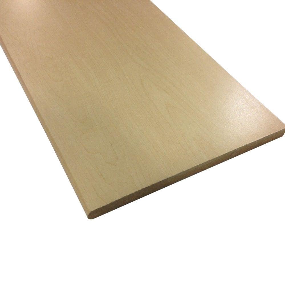 0.75 in. x 1-13/48 ft. x 8 ft. Bullnose Particle Board Shelving