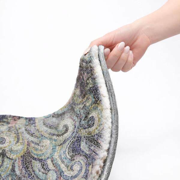 Dream Shag Premium Machine Washable Abstract ADS193 Stormy 9 ft. x 12 ft. Area Rug
