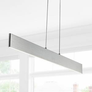 Draper 40 in. Dimmable Adjustable Integrated LED Brushed Aluminum Metal Linear Pendant