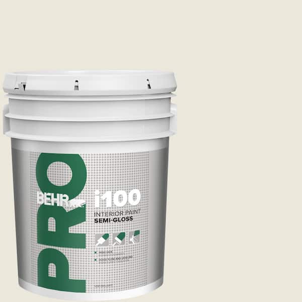 5 gal. #BXC-32 Picket Fence White Semi-Gloss Interior Paint