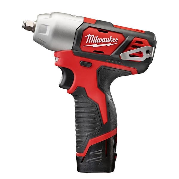 Milwaukee - M12 12V Lithium-Ion Cordless 3/8 in. Impact Wrench and Inflator Combo Kit with 3/8 in. Drive Metric Socket Set