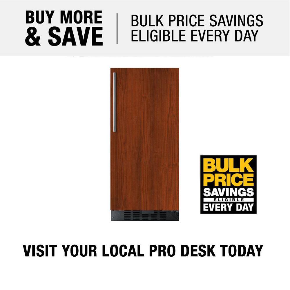 Compact Black Panel Ready Undercounter Smart Refrigerator