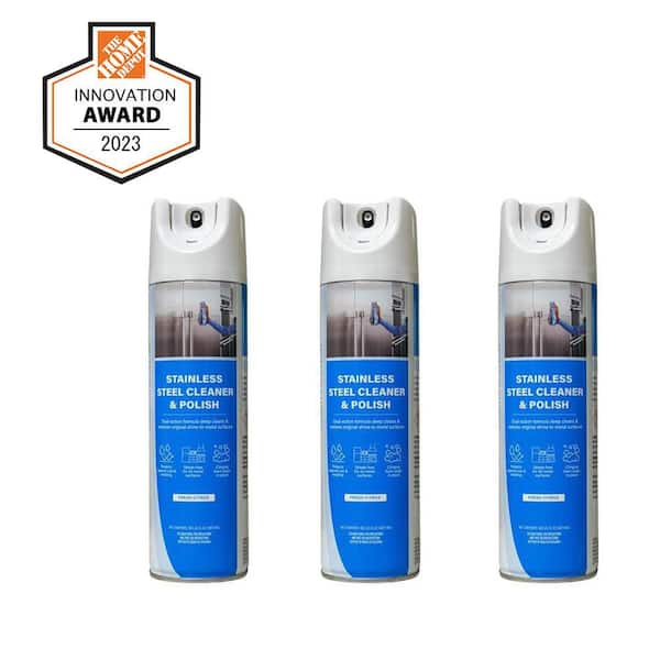 16.5 oz. Aerosol Spray Stainless Steel Cleaner and Polish (3-Pack)