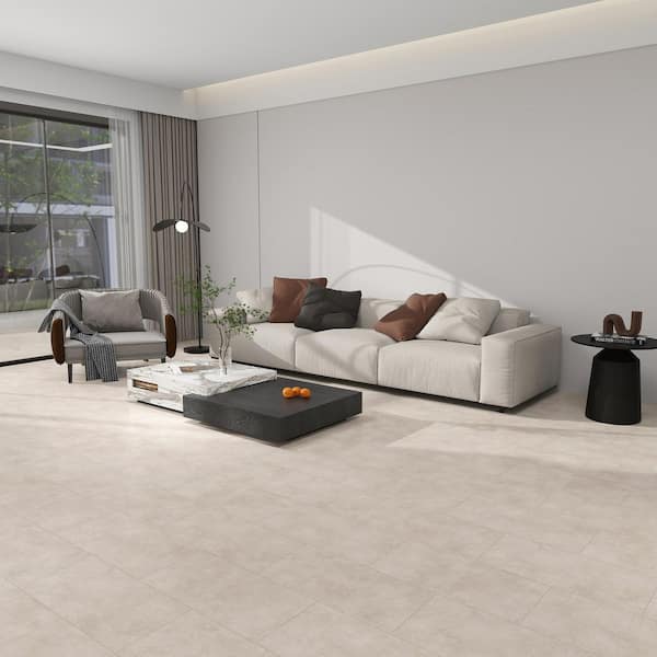 Corse Linen 12 MIL x 12 in. W Waterproof Click Lock Vinyl Tile Flooring (19.62 sq. sf/case)