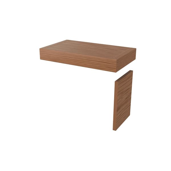 1.75 in. T x 6.5 in. W x in. L Unfinished White Oak Wood Square Nose False Tread and Riser Kit