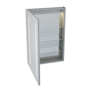 20 in. W x 30 in. H Rectangular Recessed Surface Mount Bathroom Medicine Cabinet with Mirror, LED Lights, 3 Shelves