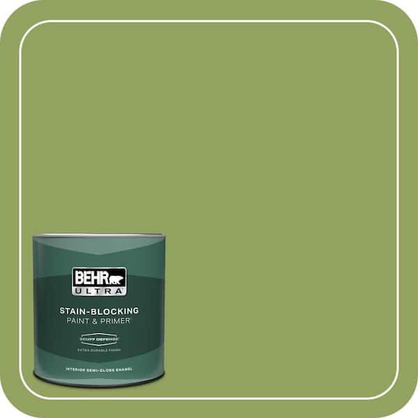BEHR ULTRA 1 qt. Home Decorators Collection #HDC-MD-15 Zesty Apple Extra Durable Semi-Gloss Enamel Interior Paint & Primer