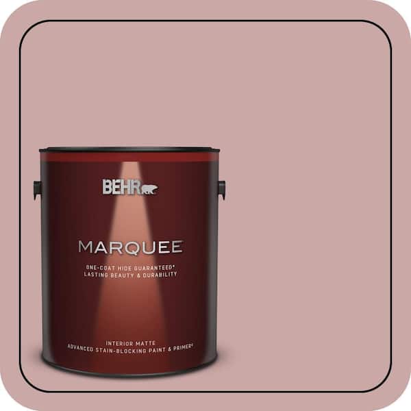 BEHR MARQUEE 1 gal. #140E-3 Rose Bisque Matte Interior Paint & Primer