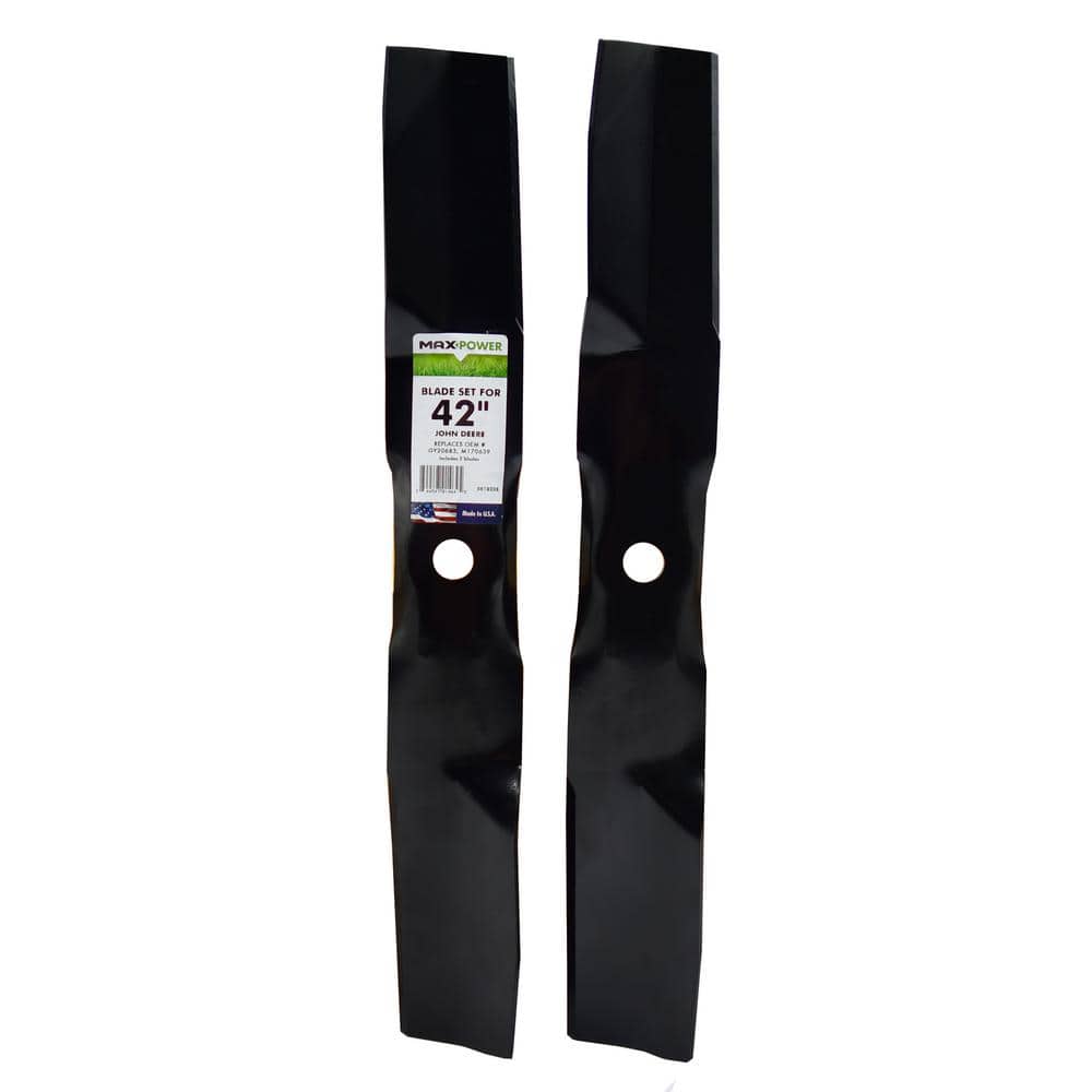2 Blade Set for Many 42 in. Cut John Deere Zero Turn Mowers Replaces OEM #'s GY20683 and M170639 price history on PriceWatchPro