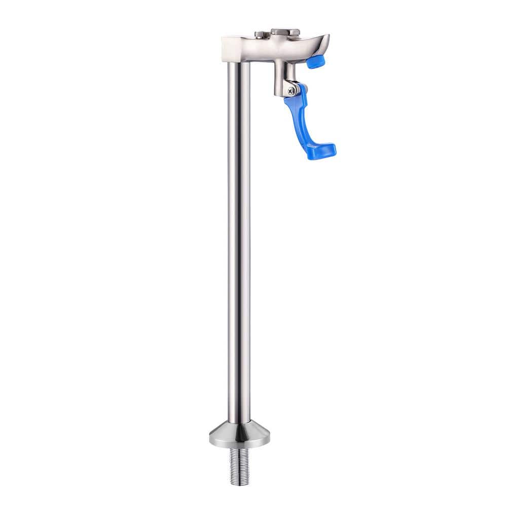 13.8 in. Deck Mount Glass Filler Faucet, Push-Back Glass Filling Station with Male Shank Pedestal in Brushed Nickel price history on PriceWatchPro