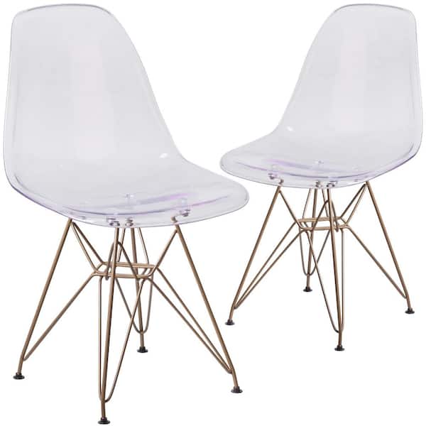 Carnegy Avenue Clear Ghost Chairs (Set of 2)