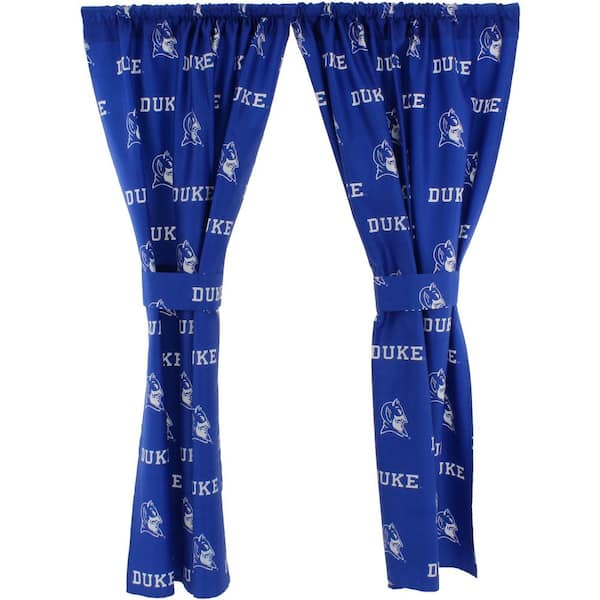 College Covers Blue Rod Pocket Room Darkening Curtain - 42 in. W x 63 in. L (Set of 2)