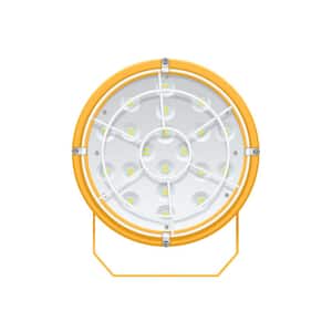 The Reacher 6 in. Round 30-Watt Equivalent Integrated LED Yellow Shop Light