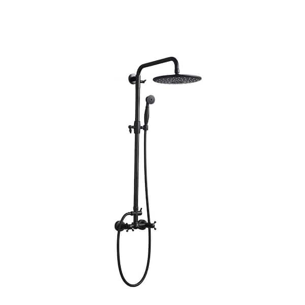 Rain Exposed Thermostatic Shower System With Hand Held