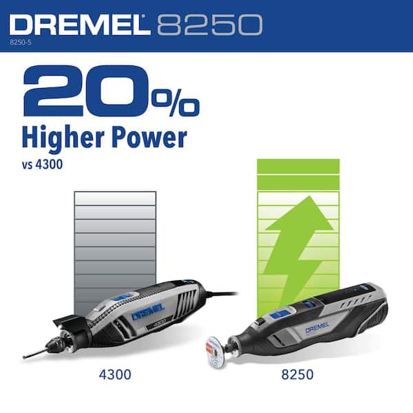 Rotary Tool Kit Dremel 8250 12V Lithium-Ion Battery Cordless Rotary Tool With Flex-Shaft, Accessory Kit Bundle (4 Items Dremel Rotary Tool