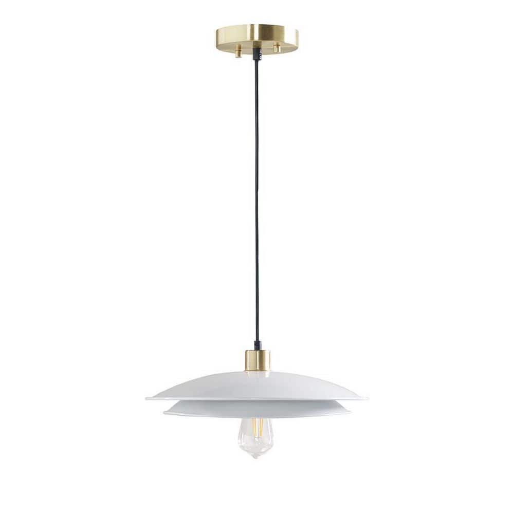 1-Light Gold + White Metal 2-Tier Layered Chandelier price history on PriceWatchPro