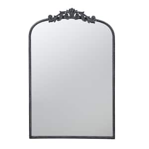 1.5 in. W x 36 in. H Wooden Frame Black Wall Mirror