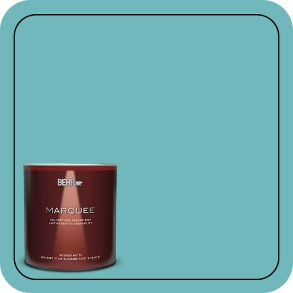 BEHR MARQUEE 1 qt. #510D-5 Surfer Matte Interior Paint & Primer