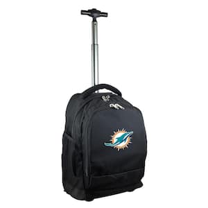 NFL Miami Dolphins 19 in. Black Wheeled Premium Backpack