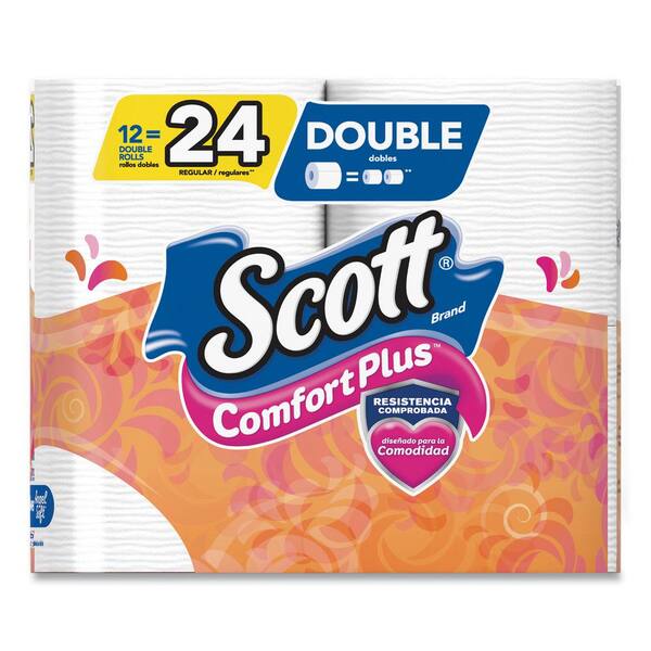 thumbnail image 2 of Scott ComfortPlus Toilet Paper – 12 Double Rolls, 231 Sheets Per Roll, Septic Safe, 1-Ply 2 of 5