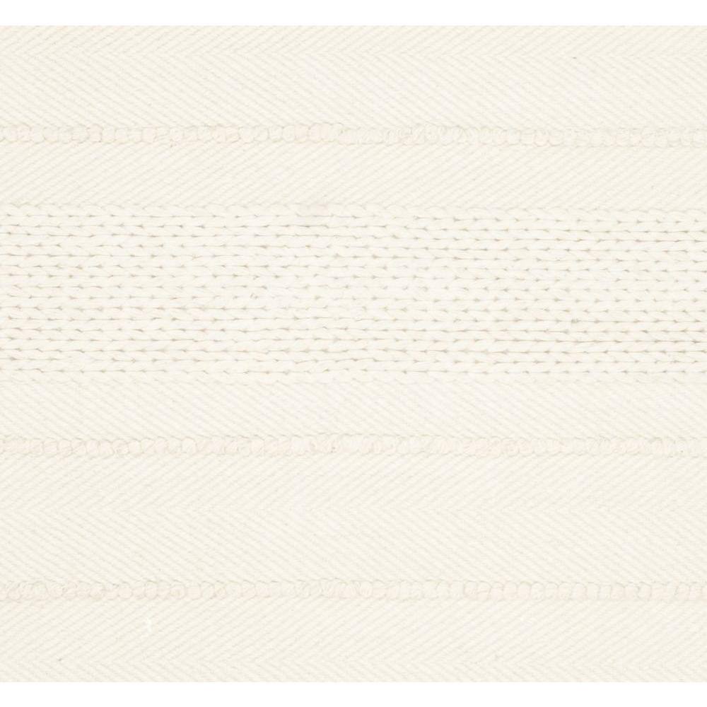 Ivory Square Hand-Tufted Wool Area Rug with Non-Slip Feature