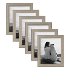  DesignOvation Gallery Wood Photo Frame Set for Customizable  Wall or Desktop Display, Walnut Brown 8x10 matted to 5x7, Pack of 4 :  Everything Else