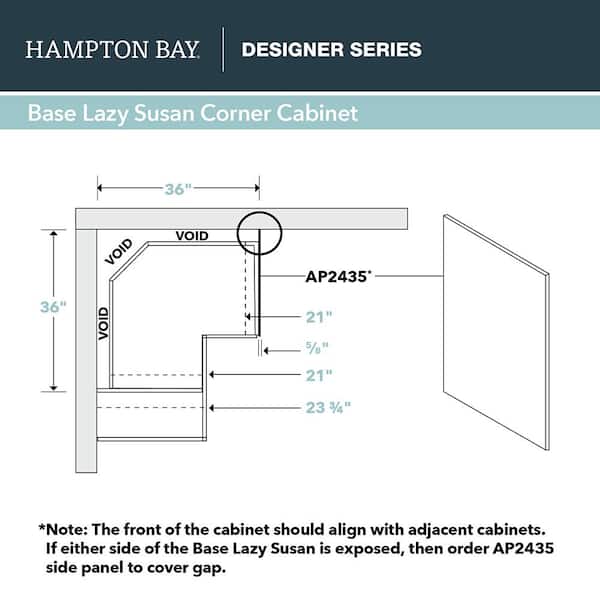 Hampton Bay Designer Series Soleste 36 in. W x 24 in. D x 34.5 in