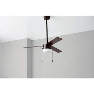 Hampton Bay Montgomery II 44 in. Indoor Oil Rubbed Bronze Ceiling Fan with Light Kit RDB9144-ORB