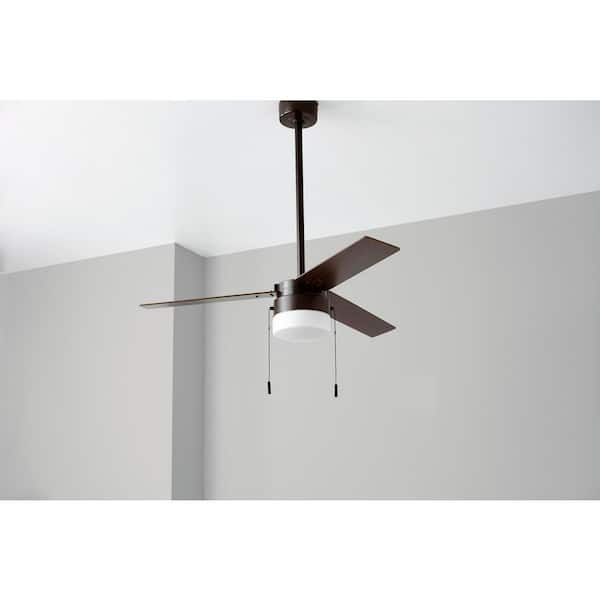 Montgomery II 44 in. Indoor Oil-Rubbed Bronze Ceiling Fan with Light Kit