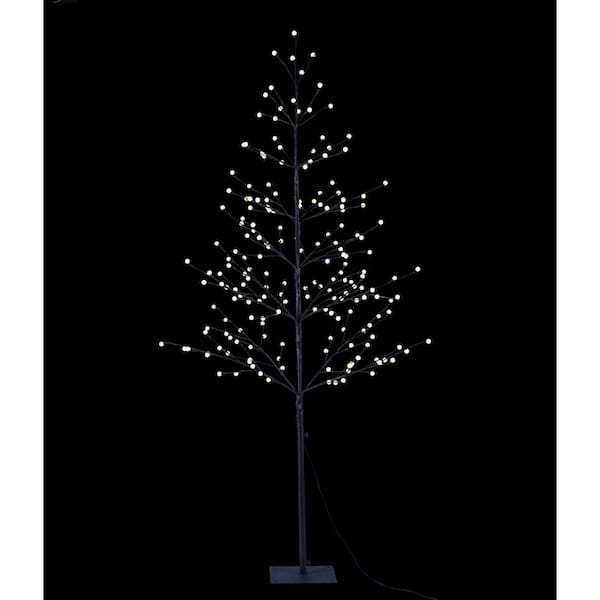 Lightshare 7 ft. Pre-Lit LED Northern Lights Starlit Tree with Brown and 308 LED Lights