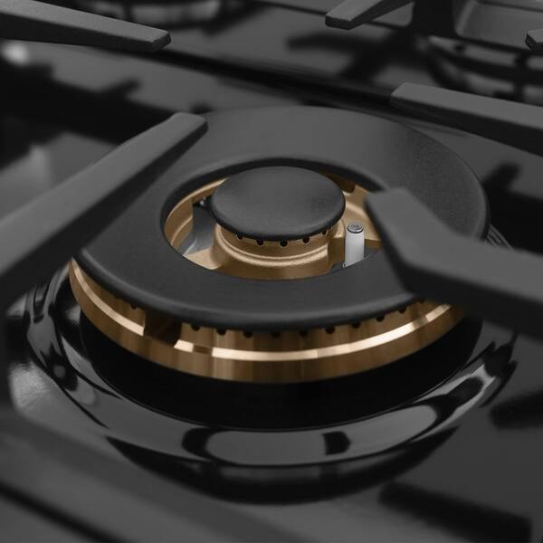 30 in. 4 Burner Front Control Gas Cooktop in Stainless Steel