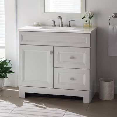 Sedgewood 36.5 in. W X 18.75 in. D X 34.375 in. H Single Sink Bath Vanity In...