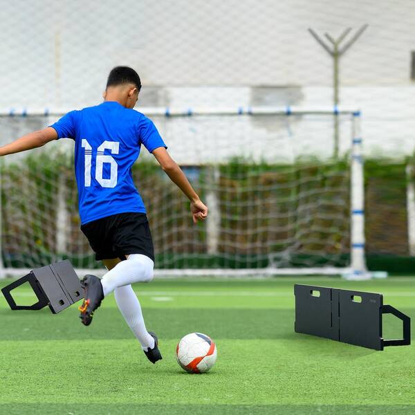 VEVOR Soccer Rebounder Board, 45x13 in. Portable Soccer Wall