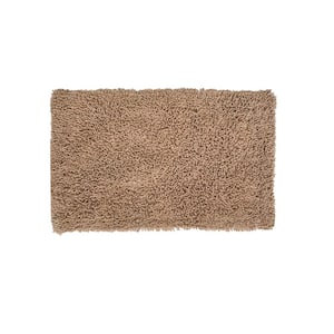 Saffron Fabs Bath Rug Cotton 34 in. x 21 in. Latex Spray Non-Skid Backing  Multiple Brown Pebble Stone Pattern Machine Washable SFBR1372S - The Home  Depot